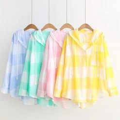 Juwas.com Online Store Candy Color Sunscreen Sleeves Hoodie