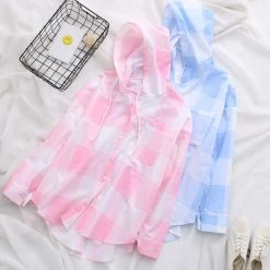 Juwas.com Online Store Candy Color Sunscreen Sleeves Hoodie