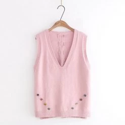 Juwas.com Online Store CLOTHING Lovely Tank Tops V Neck Sleeveless Casual Loose Vest