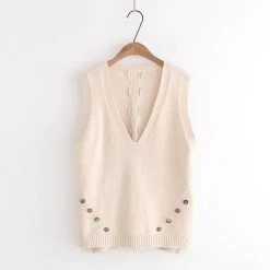 Juwas.com Online Store CLOTHING Lovely Tank Tops V Neck Sleeveless Casual Loose Vest