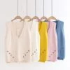 Juwas.com Online Store CLOTHING Lovely Tank Tops V Neck Sleeveless Casual Loose Vest