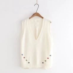 Juwas.com Online Store CLOTHING Lovely Tank Tops V Neck Sleeveless Casual Loose Vest