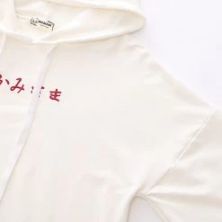 Juwas NEW ARRIVAL Japanese Face Fox Sakura Print Hoodie