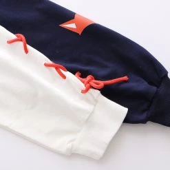 Juwas Fox Print Lace Up Hoodie CLOTHING