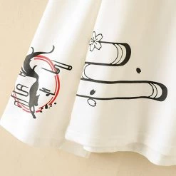 Juwas Kawaii Japanese Fox Oversize Hoodie NEW ARRIVAL