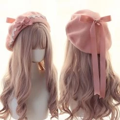 Juwas Lolita Bowknot Beret Hat