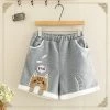Juwas Kawaii Kitty Jogger Shorts CLOTHING