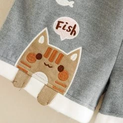 Juwas Kawaii Kitty Jogger Shorts CLOTHING