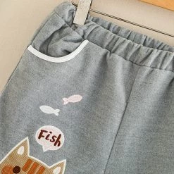 Juwas Kawaii Kitty Jogger Shorts CLOTHING