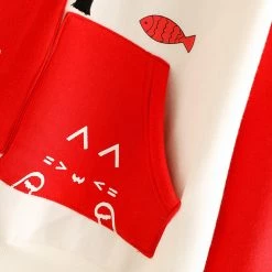 Juwas Cat Fish Pocket Warm Hoodie NEW ARRIVAL