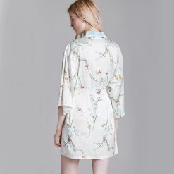 Juwas CLOTHING Chic Flower Prints Satin Pajama Set 11 Juwas CLOTHING Chic Flower Prints Satin Pajama Set