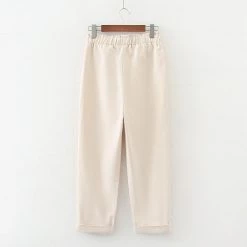 Juwas Doggy Embroidery Straight-Leg Pants NEW ARRIVAL