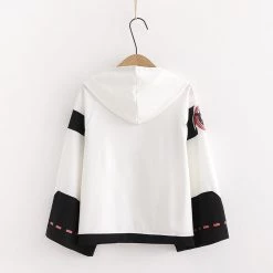 Juwas NEW ARRIVAL Japanese Printed Two-Toned Hoodie