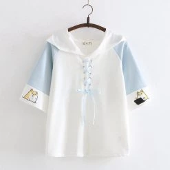 Juwas Working Hamster Laced Hoodie T-shirt NEW ARRIVAL