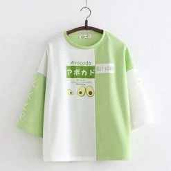 Juwas NEW ARRIVAL Japanese Two-Toned Fruit Long Sleeve T-shirt
