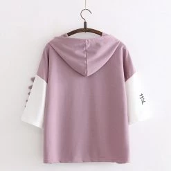 Juwas Adorable Cartoon Dinosaur Heart Hoodie T-Shirt