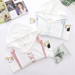 Juwas Working Hamster Laced Hoodie T-shirt NEW ARRIVAL