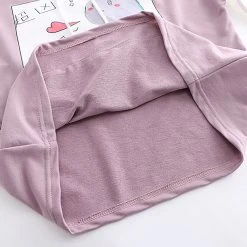 Juwas Cute Dinosaur Print Front Pocket T-shirt