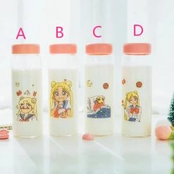 Juwas Kawaii Sailor Moon Glass Bottle NEW ARRIVAL 7 Juwas Kawaii Sailor Moon Glass Bottle NEW ARRIVAL