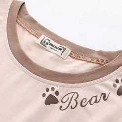 Juwas Kawaii Mr.Bear Two-Tone T-Shirt NEW ARRIVAL