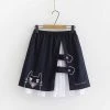 Juwas Kawaii Cat Pleated Mini Skirt