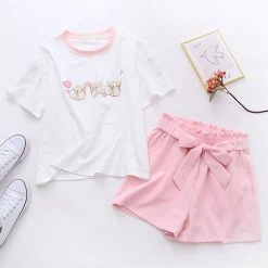 Juwas Cute Squirrels Print T-shirt Shorts NEW ARRIVAL 14 Juwas Cute Squirrels Print T-shirt Shorts NEW ARRIVAL