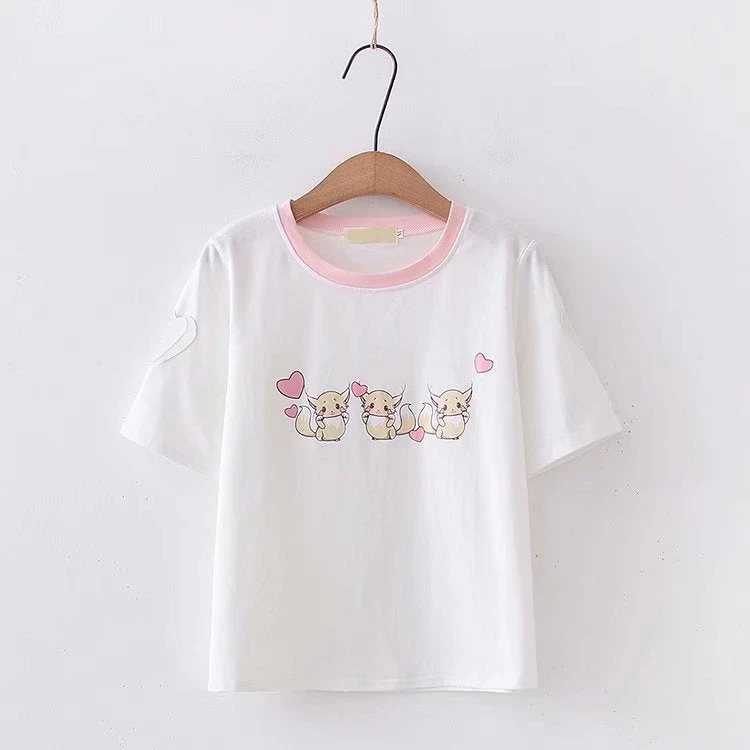 Juwas Cute Squirrels Print T-shirt Shorts NEW ARRIVAL 5 Juwas Cute Squirrels Print T-shirt Shorts NEW ARRIVAL