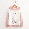 Juwas CLOTHING Cute Shiba Inu Print Hoodie