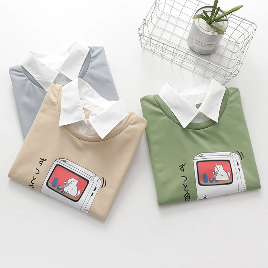 Juwas Game Console Japanese Letter Print Hoodie CLOTHING 8 Juwas Game Console Japanese Letter Print Hoodie CLOTHING