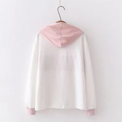 Juwas CLOTHING Sleeping Cat Print Hoodie