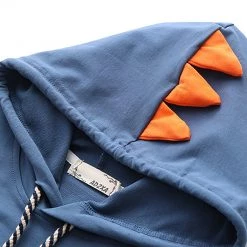 Juwas Cartoon Dinosaur Print Pocket Hoodie NEW ARRIVAL