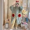 Juwas CLOTHING Kawaii Sunflower Bud Fluffy Hooded Night Pajama Set