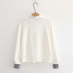 Juwas CLOTHING Bunny Print Fake-Two Sweatshirt