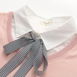 Juwas CLOTHING Bunny Print Fake-Two Sweatshirt