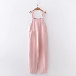 Juwas Kawaii Japanese Cat Embroider Overalls NEW ARRIVAL