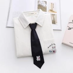 Juwas Cute Angel Robbie White Long Sleeve With Tie CLOTHING