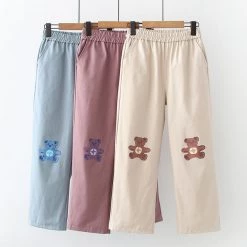 Juwas Kawaii Care Bear Pastel Capri Pants CLOTHING