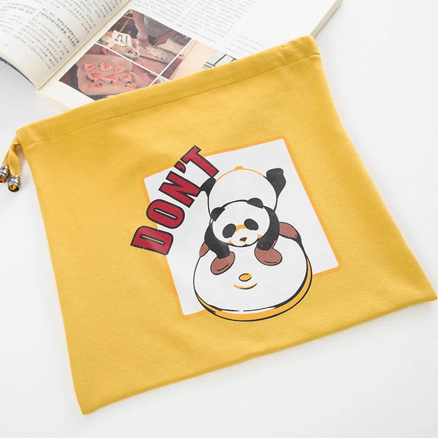 Juwas Kawaii “Don’t” Panda Yellow Sleepover Pajama Set 5 Juwas Kawaii “Don’t” Panda Yellow Sleepover Pajama Set