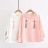 Juwas CLOTHING Kawaii Peach Blossom Hoodie
