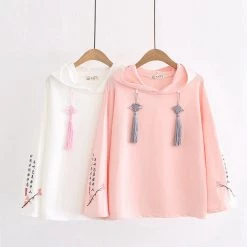Juwas CLOTHING Kawaii Peach Blossom Hoodie