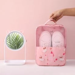 Juwas.com Online Store NEW ARRIVAL Rabbit Elephant Flamingo Lemon Alpaca Print Travel Shoes Bag Organizer