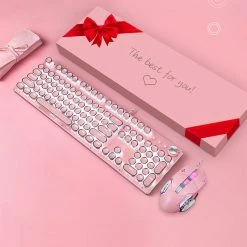 Juwas.com Online Store Kawaii Punk Gaming Wired Mechanical Keyboard For Mac, Windows