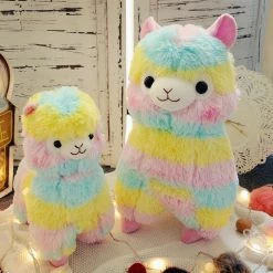 Juwas.com Online Store NEW ARRIVAL Kawaii Rainbow Alpaca Plush Toy