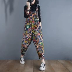 Juwas Doodles Streetwear Oversized Overalls