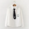 Juwas Cute Angel Robbie White Long Sleeve With Tie CLOTHING