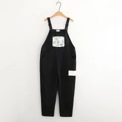 Juwas Kawaii Japanese Silly Bear Overalls