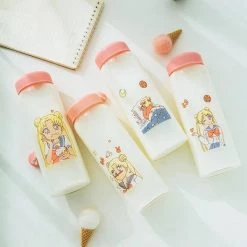 Juwas Kawaii Sailor Moon Glass Bottle NEW ARRIVAL 6 Juwas Kawaii Sailor Moon Glass Bottle NEW ARRIVAL