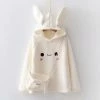 Juwas Bunny Ear Crossbody Bag Sweatshirt