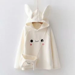 Juwas Bunny Ear Crossbody Bag Sweatshirt