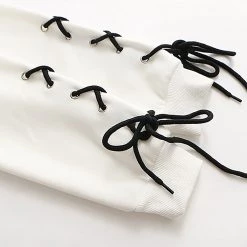 Juwas Baby Penguin Embroidery Lace Up Hoodie